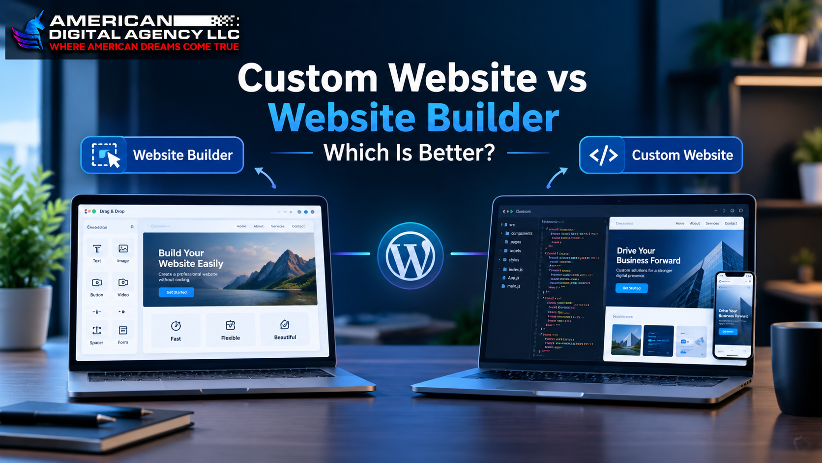 Custom Website vs Website Builder